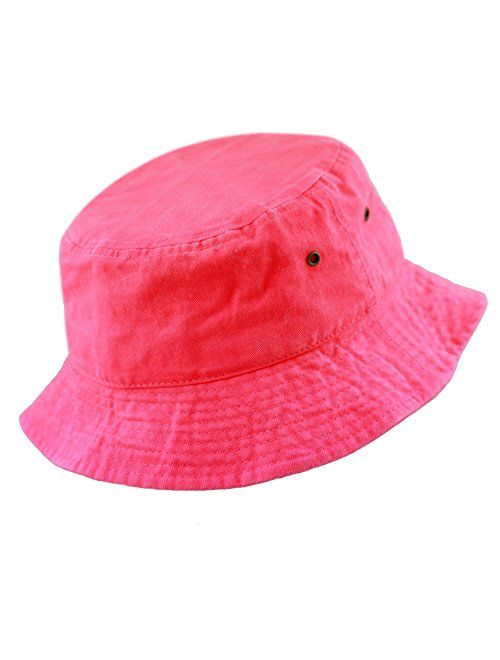Buy The Hat Depot Youth Kids Washed Cotton Packable Bucket Travel