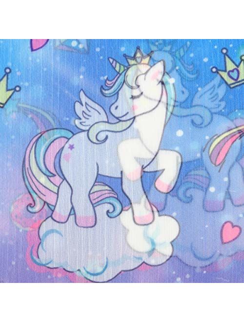 Kid Girls Chiffon Unicorn Mermaid Cover-up Beach Swimsuit Coverup Pompom Tassel