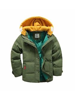 Valentina Kids Winter Latest Thicken Hooded Jacket Warm Quilted Coat Casual Outdoor Cool Cute for Boys Girls Autumn Spring
