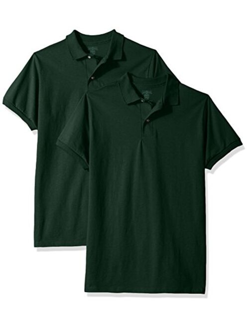 Jerzees Boys SpotShield Short Sleeve Uniform Polo 2-Pack