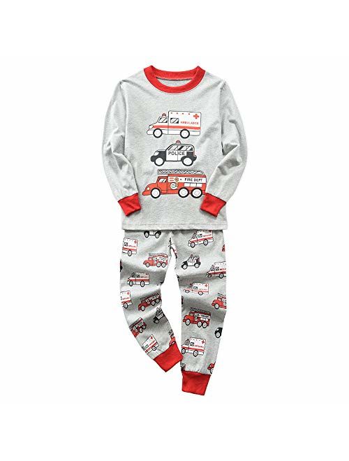 Meteora Boys Short Pajamas Toddler Kids Super Hero PJS Snug Fit Sleepwear Summer Clothes Shirts