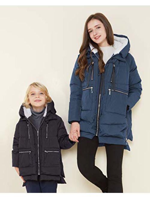 Orolay Children Down Coats Girls Quilted Hooded Coat Boys Warm Jackets