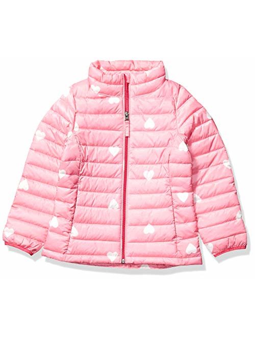 Amazon Essentials Girl's Lightweight Water-Resistant Packable Puffer Jacket