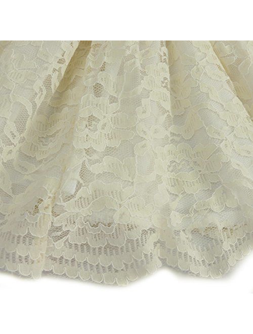 iEFiEL Girls Boutique Princess Lace Flower Dress Wedding Pageant Party Ball Gown