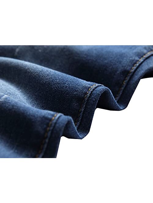 Lanscadran Boy's Skinny Fit Ripped Distressed Stretch Fashion Denim Jeans Pants 