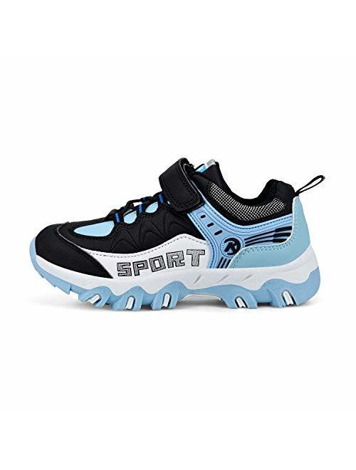 MARSVOVO Boys Girls Hiking Shoes Waterproof Kids Winter Boots Anti-Slip Outdoor Running Shoes