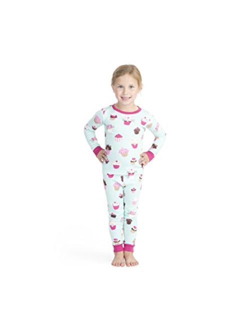 Hatley Girls' Organic Cotton Long Sleeve Printed Pajama Sets