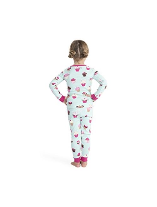 Hatley Girls' Organic Cotton Long Sleeve Printed Pajama Sets