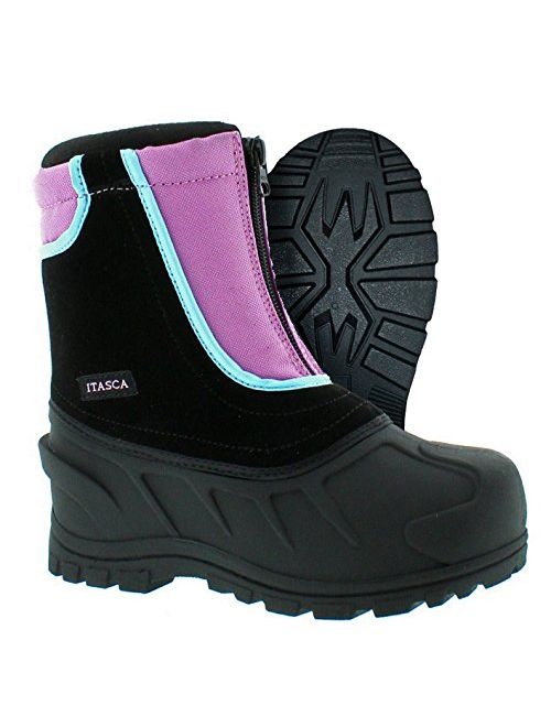 Itasca Kids Youth Snow Stomper Leather/Nylon Winter Boot