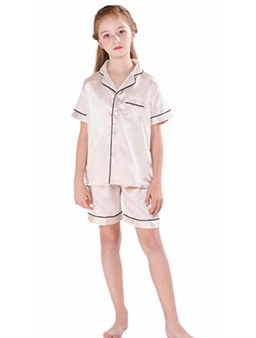 Horcute Pajamas Little Kid Sleepwears Set Pjs Clothes Short Sleeve