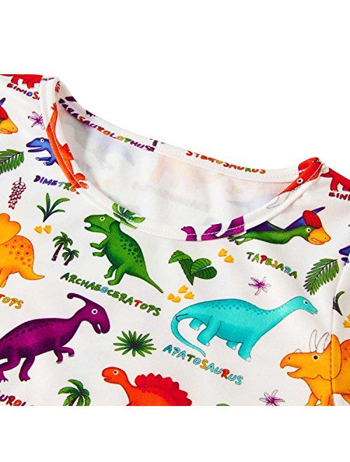 ALISISTER Little Girls Dress Short Sleeve 90S Toddler Sundress Summer Apparel