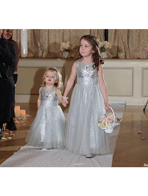 Mermaidtalee Sequin Baby Flower Girl's Dresses Occasion Dresses Long
