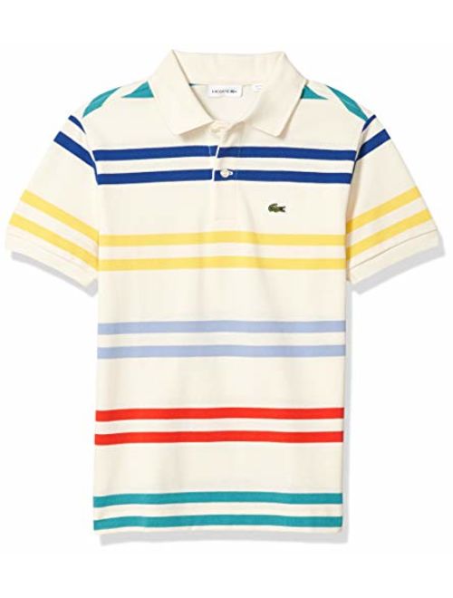 Lacoste Boys' Striped Pique Polo Shirt