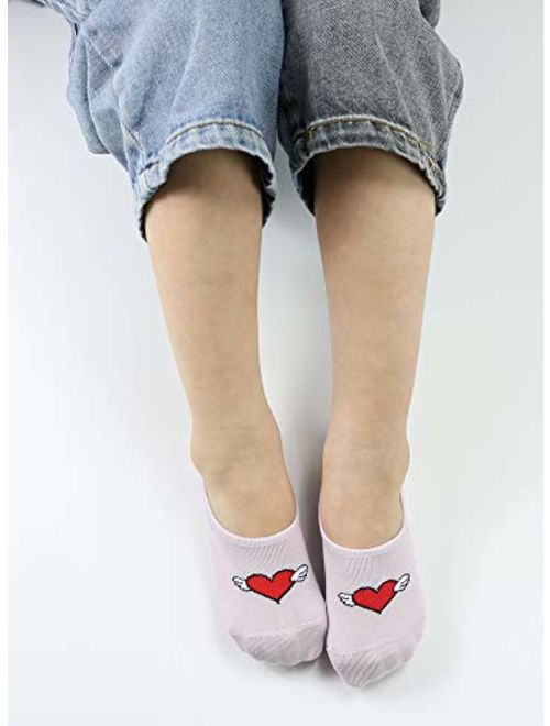 CHUNG Toddler Little Girls Thin No Show Cotton Socks Summer 10 Pack 1-9Y Fashion Fun Casual 
