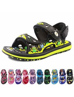 Kids Classic Easy SNAP Lock Sandals & Slides with Adjustable Straps