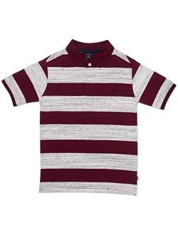 Boys' Short Sleeve Striped Deck Polo Shirt
