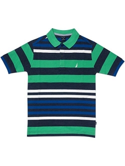 Boys' Short Sleeve Striped Deck Polo Shirt