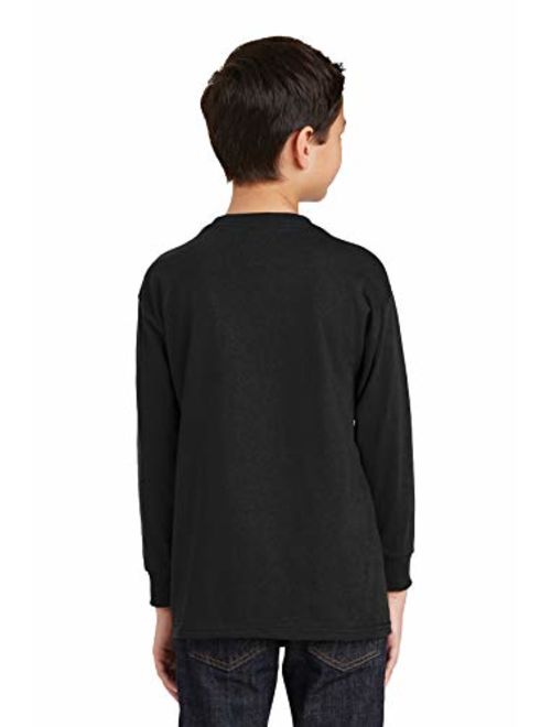 Gildan Boys Heavy Cotton Long Sleeve T-Shirt
