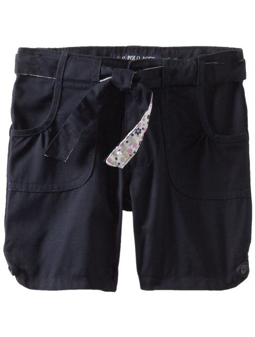 U.S. Polo Assn. Girls' Twill Short (More Styles Available)