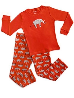 Kids & Toddler Pajamas Boys 2 Piece Pjs Set Cotton Top & Fleece Pants Sleepwear (2-14 Years)