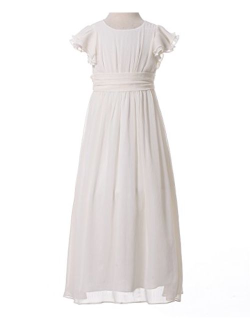 Happy Rose Bridesmaid Dress Prom Party Dresses Long Flower Girl's Dress