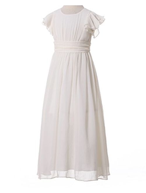 Happy Rose Bridesmaid Dress Prom Party Dresses Long Flower Girl's Dress