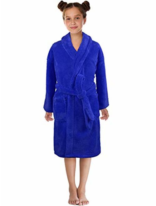 Ultra-Soft Plush Shawl Robes for Boys and Girls 