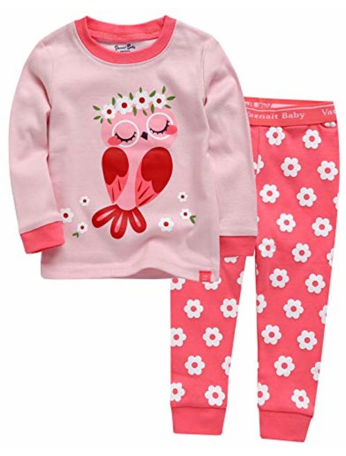VAENAIT BABY 12M-12 Kids Toddler Girls Boys 100% Cotton Star Llama Bunny Nightwear Sleepwear Pajamas Pjs Set
