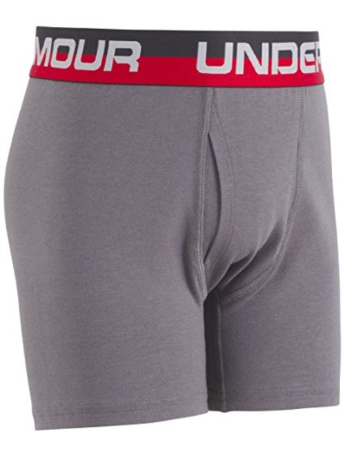Under Armour Boys' Big Charged Cotton Stretch Boxer Jock