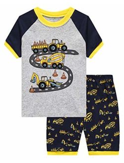 Little&Big Boys Pajamas Kids 100% Cotton Pjs Sleepwear Childrens Clothing Set