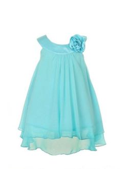 Dempsey Marie 11 Colors - Girl's 2-14 Soft & Flowy Chiffon Pageant Flower Girl Party Dress