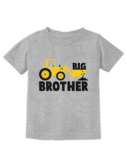 Big Brother Gift for Tractor Loving Boys Toddler/Infant Kids T-Shirt + Stickers