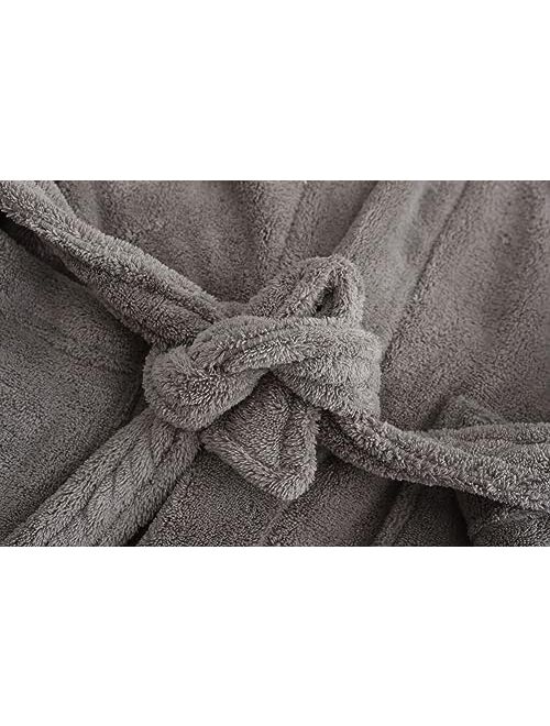 Kids Bathrobe, Toddler Hooded Soft Terry100% Towel Cotton robe for Girls Boys Cotton Robe