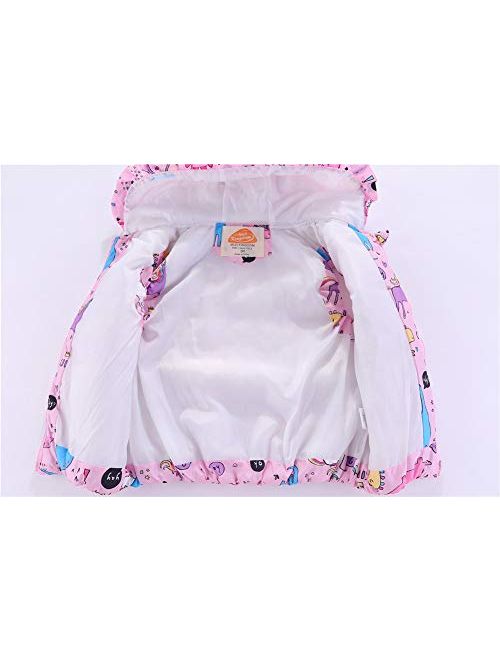 Mud Kingdom Cute Little Girls Vests Outerwear with Hood Animal
