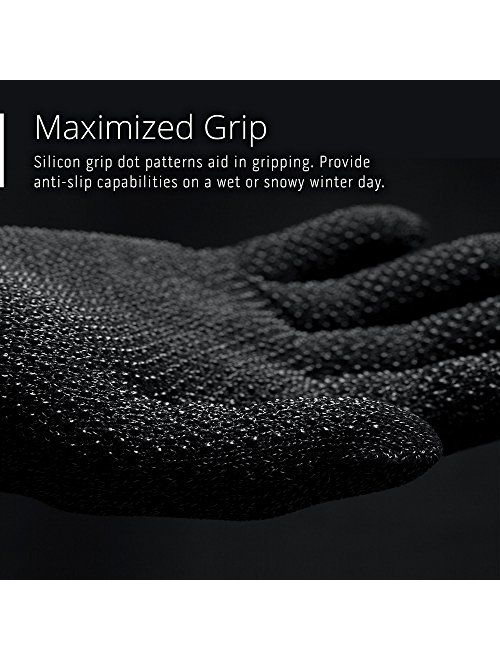 Mujjo Single or Double Layered Touchscreen Winter Gloves | All-Hand & Finger Smartphone Texting, Anti-Slip Grip | Leather Cuffs, Magnetic Snap Closure