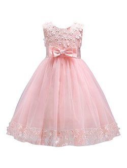 2-10T Big Little Girl Ball Gown Short Lace Flower Tulle Prom Dresses for Wedding Party Evening Dance