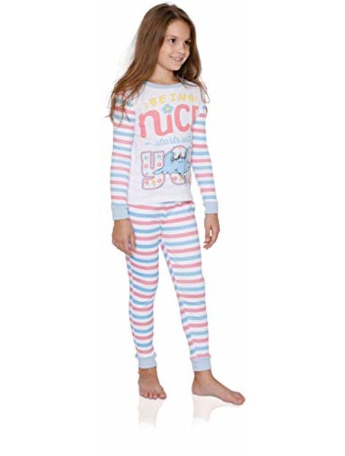 Dr. Seuss The Grinch Naughty and Nice Girls Cotton Pajama Set