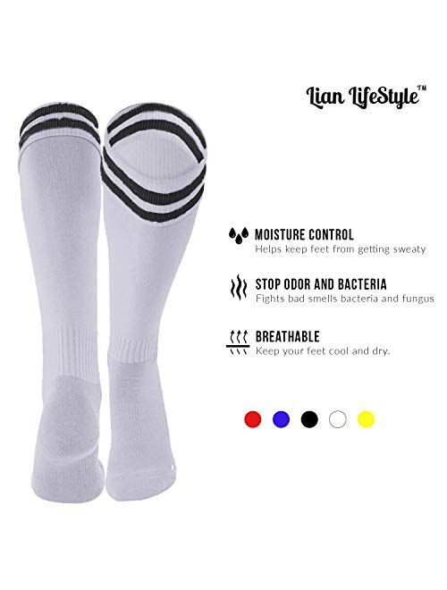 Lian LifeStyle Boy's 1 Pair Exceptional Knee High Sports Socks XL002 Size XXS/XS/S/M