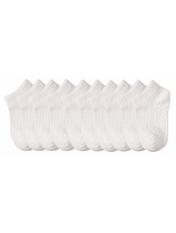 CHUNG Boys Cotton Socks 5/10 Pack Low Cut Ankle Dinosaur Mesh 2-9Y Thin Light Weight Back School