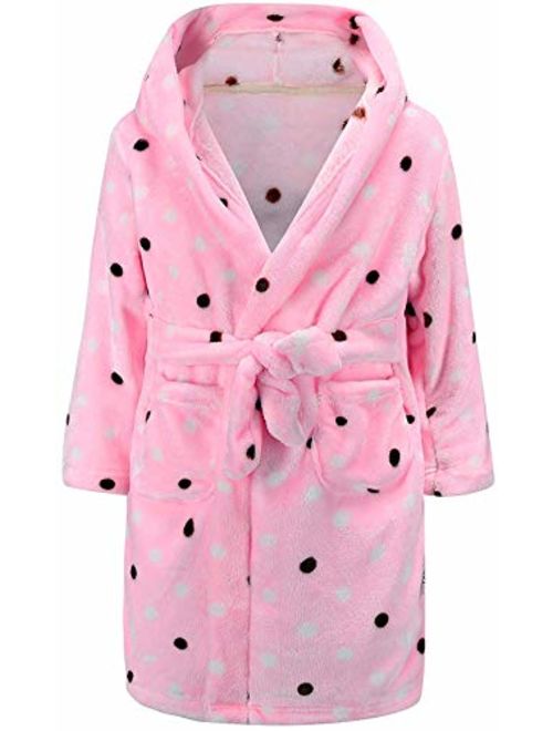 Boys Girls Hooded Bathrobe Sleepwear Gift Selections for Kids