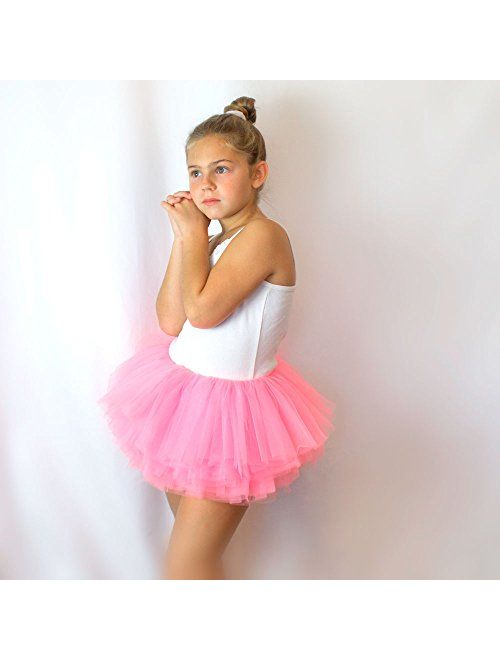 My Lello Big Girls 10-Layer Short Ballet Tulle Tutu Skirt (4T-10yr)
