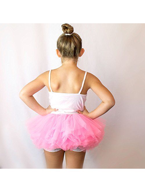 My Lello Big Girls 10-Layer Short Ballet Tulle Tutu Skirt (4T-10yr)