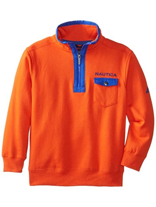 Nautica Boys' Fleece Quarter-Zip Sweatshirt