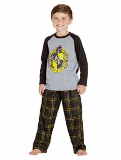 Harry Potter Pajamas Little and Big Boys' Raglan Shirt and Pants Sleepwear Set