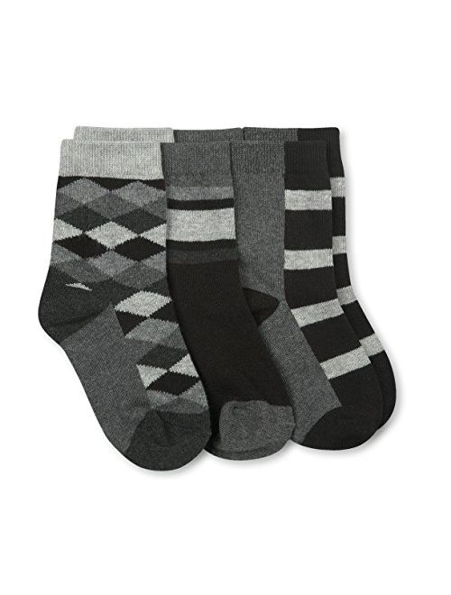 Jefferies Socks Boys Fashion Crew Socks 6 Pair Pack