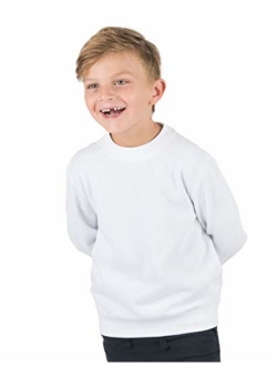 Kids & Toddler Sweatshirt Boys Girls Long Sleeve Shirt Variety of Colors (Size 2-14 Years)