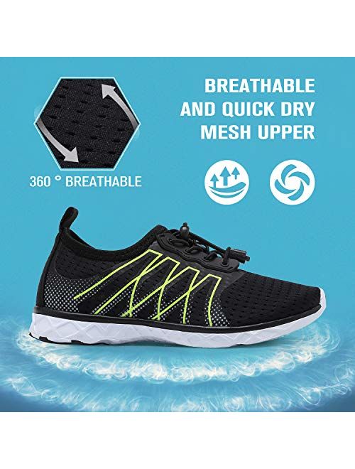 EQUICK Kids Water Shoes Boys & Girls Kids Aqua Shoes Swim Shoes Athletic Sneakers Lightweight Sport Shoes (Toddler/Little Kid/Big Kid)