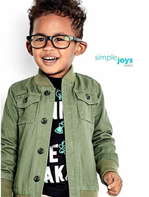 Simple Joys by Carter's Baby and Toddler Boys' Twill Button up Jacket