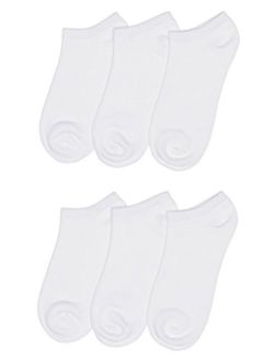 Trimfit Unisex Kids No Show Sport Liner Socks with Comfortoe(Pack of 6)