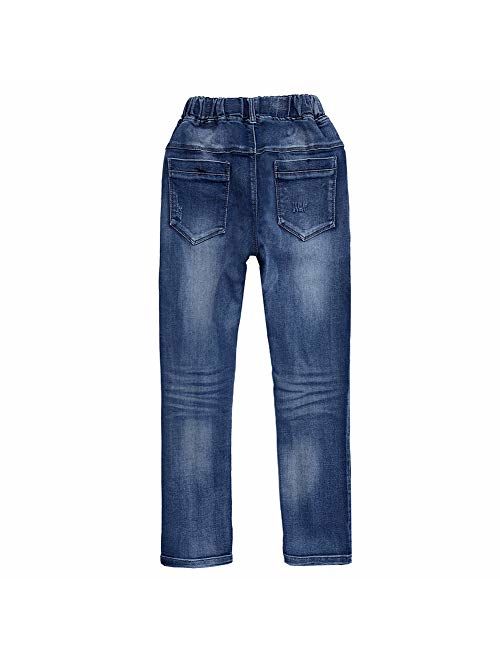 Peacolate 7-12T Little &Big Girls Kids Holes Jeans Denim Pants